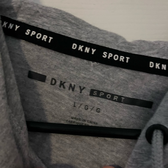 DKNY - slight crop thin hoodie. Size large - Picture 2 of 3